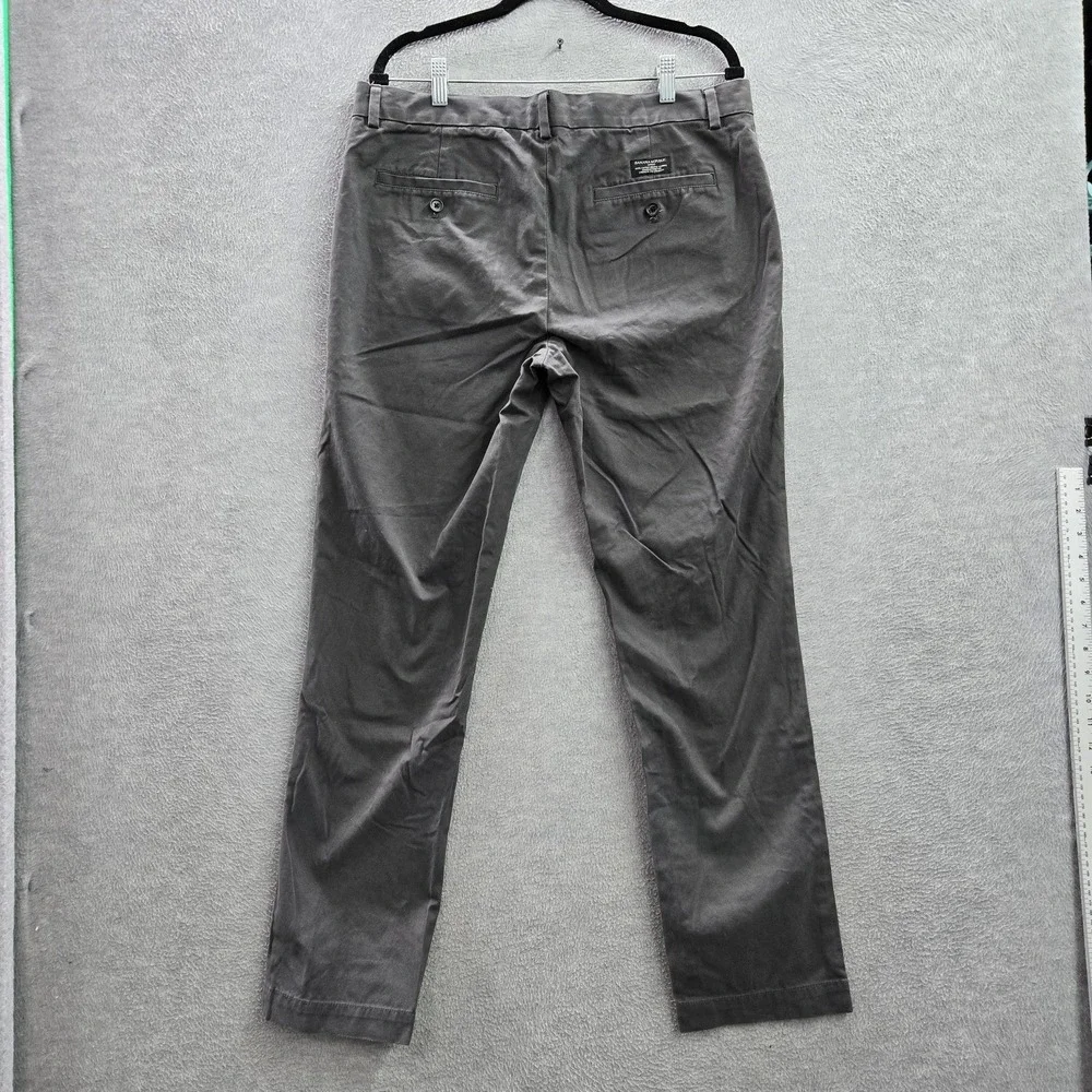 Banana Republic Men Pants 35X32 Gray Chino Twill Fulton Button 30